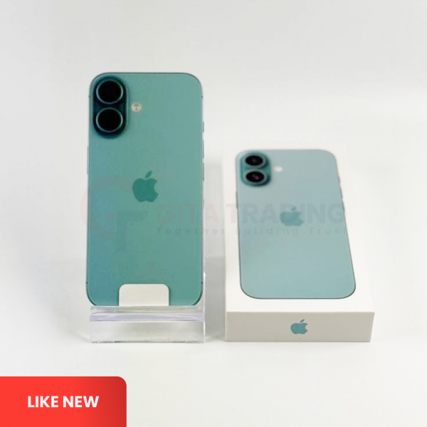 APPLE iPhone 16 5G Teal - Sim Free (eSIM) | ROM: 128GB | Battery Health: 100% | IMEI: 354257908037557 | LIKE NEW