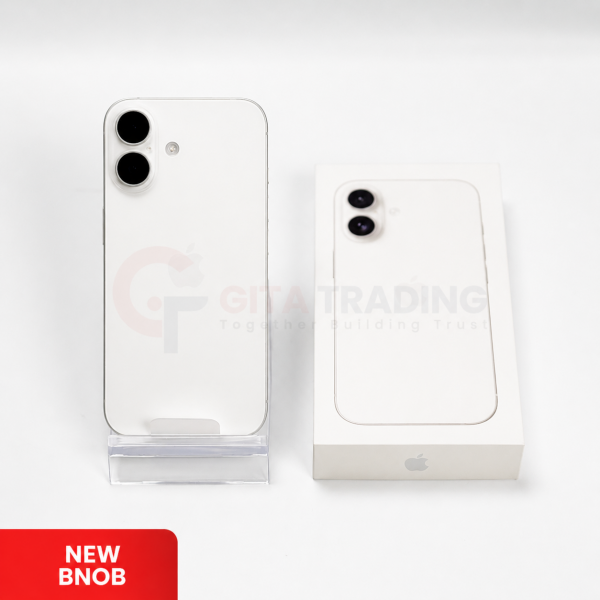 APPLE iPhone 16 5G White | ROM: 128GB | Battery Health: 100% | IMEI: 354257908037219 | NEW BNOB