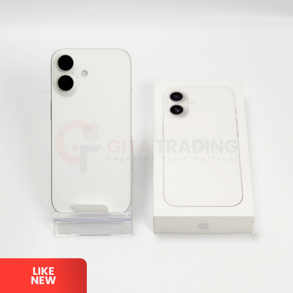 APPLE iPhone 16 5G White - Sim Free | ROM: 128GB | Battery Health: 100% | IMEI: 355250941667448 | LIKE NEW
