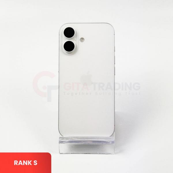 APPLE iPhone 16 5G White - Sim Free | ROM: 128GB | Battery health 90% | IMEI: 352189266065395 | RANK S