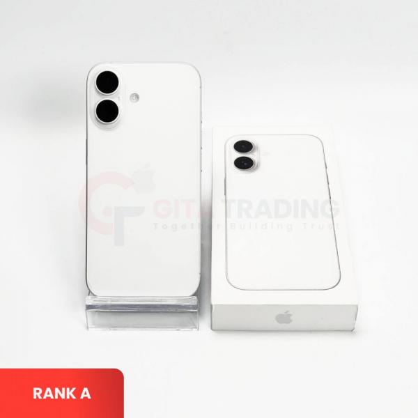 APPLE iPhone 16 5G White - Sim Free | ROM: 256GB | Battery Health 97% | IMEI: 358029676680348 | RANK A