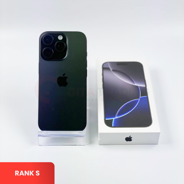 APPLE iPhone 16 Pro 5G Black Titanium - Sim Free | ROM: 128GB | Battery health 93% | IMEI: 355934724173738 | RANK S