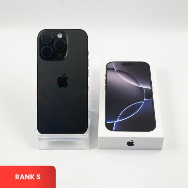 APPLE iPhone 16 Pro 5G Black Titanium - Sim Free | ROM: 256GB | Battery health 96% | IMEI: 352314746800407 | RANK S