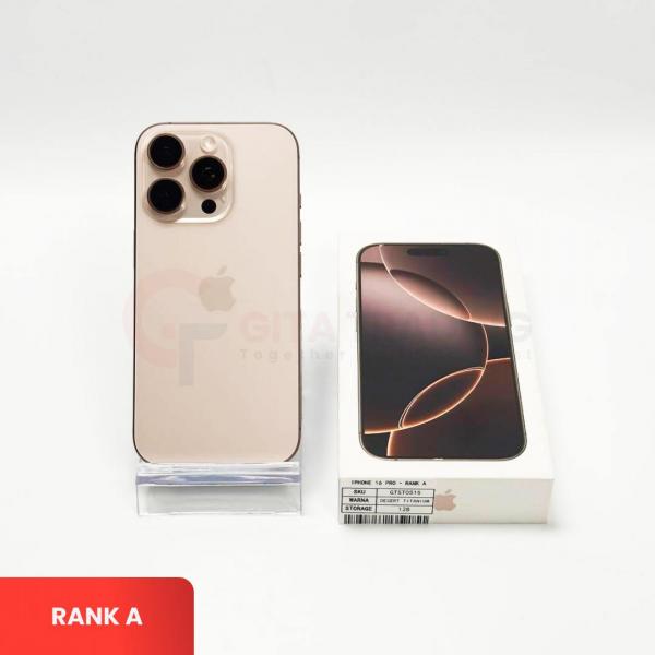 APPLE iPhone 16 Pro 5G Desert Titanium - Sim Free | ROM: 128GB | Battery health 90% | IMEI: 358309636402672 | RANK A