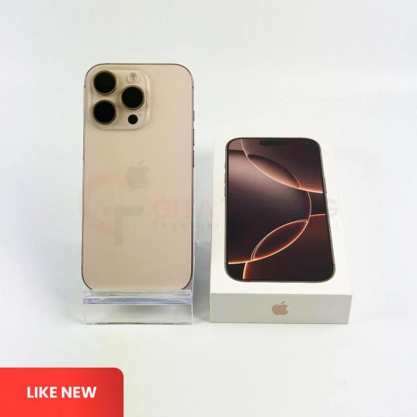 APPLE iPhone 16 Pro 5G Desert Titanium - Sim Free | ROM: 256GB | Battery health 100% | IMEI: 355694898423539 | LIKE NEW