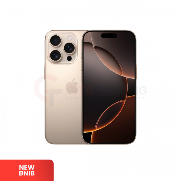 APPLE iPhone 16 Pro 5G Desert Titanium - Sim Free | ROM: 256GB | Single Sim FISIK & Silent Camera | IMEI: 354553645091612 | NEW BNIB