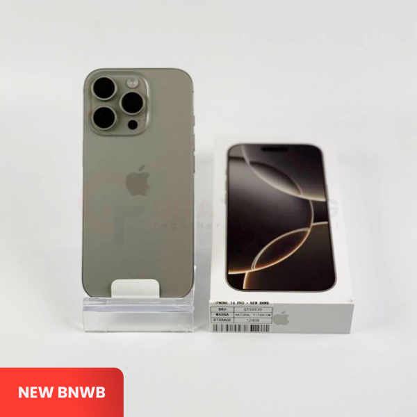 APPLE iPhone 16 Pro 5G Natural Titanium | ROM: 128GB | IMEI: 356656204404767 | NEW BNWB