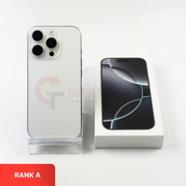 APPLE iPhone 16 Pro 5G White Titanium - Sim Free | ROM: 1000GB (1TB) | Battery health 91% | IMEI: 355694895807726 | RANK A