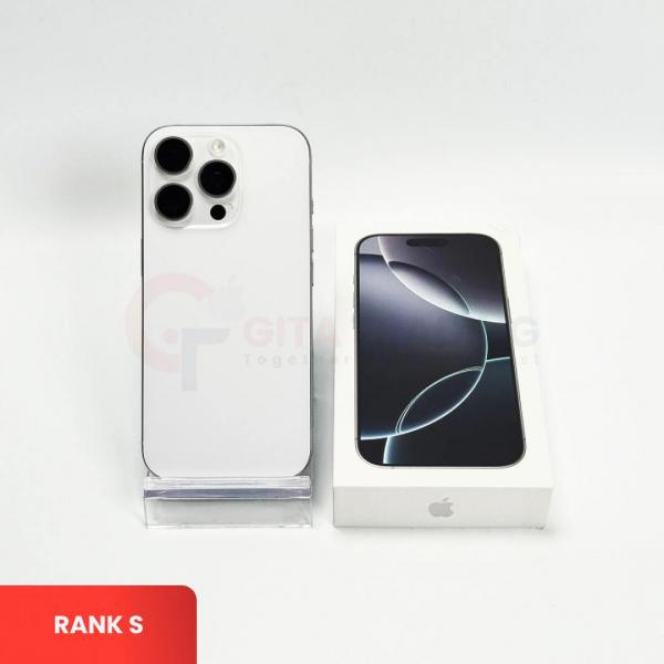 APPLE iPhone 16 Pro 5G White Titanium - Sim Free | ROM: 512GB | Battery health 90% | IMEI: 358309637885289 | RANK S