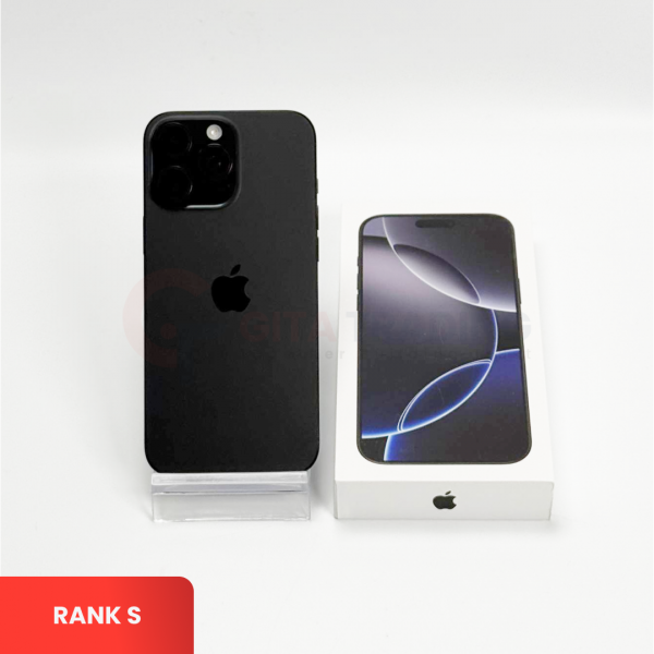 APPLE iPhone 16 Pro Max 5G Black Titanium - Sim Free | Single SIM & Silent Camera | ROM: 256GB |  Battery Health: 87% | IMEI: 359476733811904 | RANK S