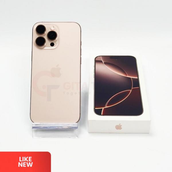 APPLE iPhone 16 Pro Max 5G Desert Titanium - Sim Free | ROM: 1000GB | Battery health 100% | IMEI: 359737309694978 | LIKE NEW