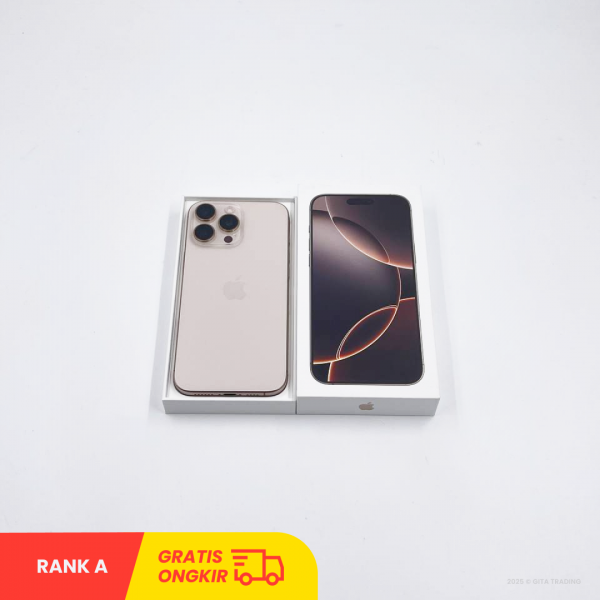 APPLE iPhone 16 Pro Max 5G Desert Titanium - Sim Free | ROM: 256GB | Battery Health 100% | IMEI: 359974600128436 | RANK A