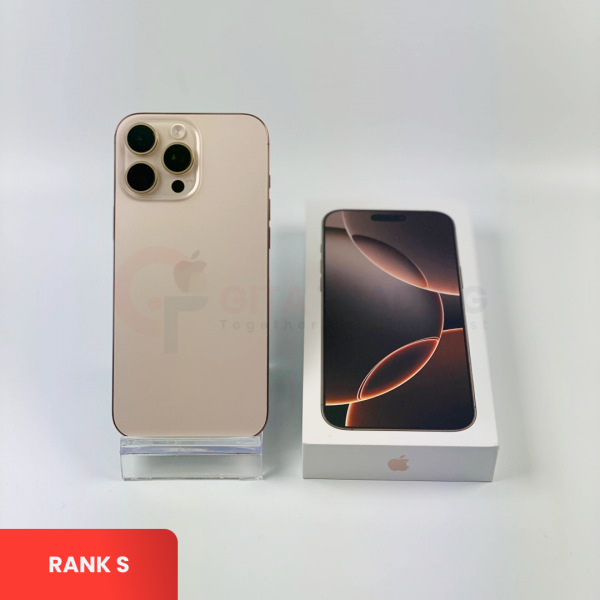 APPLE iPhone 16 Pro Max 5G Desert Titanium - Sim Free | ROM: 256GB | Battery health 93% | IMEI: 359737305909339 | RANK S