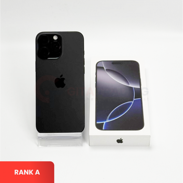 APPLE iPhone 16 Pro Max 5G Black Titanium - Sim Free | Single SIM & Silent Camera | ROM: 256GB |  Battery Health: 100% | IMEI: 351361547511528 | RANK A