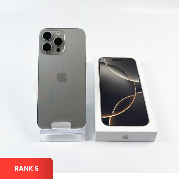 APPLE iPhone 16 Pro Max 5G Natural Titanium - Sim Free | ROM: 256GB | Battery Health 95% | IMEI: 351037797257851 | RANK S