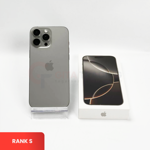 APPLE iPhone 16 Pro Max 5G Natural Titanium - Sim Free | ROM: 512GB | Battery Health 100% | IMEI: 353746134964304 | RANK S