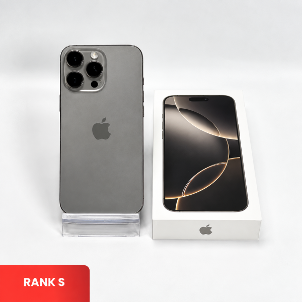 APPLE iPhone 16 Pro Max 5G Natural Titanium - Sim Free | Single SIM & Silent Camera | ROM: 256GB |  Battery Health: 95% | IMEI: 359844760365310 | RANK S