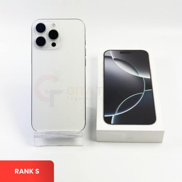 APPLE iPhone 16 Pro Max 5G White Titanium - Sim Free | ROM: 256GB |  Battery Health: 92% | IMEI: 354461421757663 | RANK S
