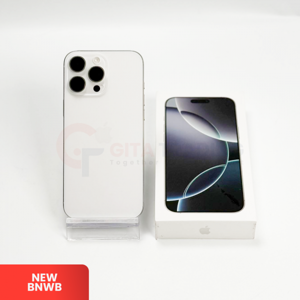 APPLE iPhone 16 Pro Max 5G White Titanium - SIM Free | ROM: 256GB | IMEI: 353995659013076 | NEW BNWB