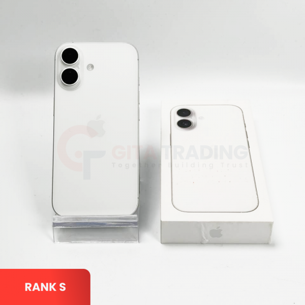 APPLE iPhone 17 5G White - Sim Free (SIM FISIK) | ROM: 256GB | Single Sim & Silent Camera | Battery Health: 100% | IMEI: 358334283959691 | RANK S