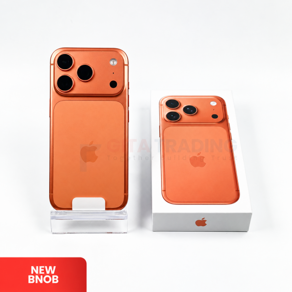 APPLE iPhone 17 Pro 5G Cosmic Orange -  SIM Free (SIM FISIK) | ROM: 256GB | Silent Camera & Single SIM | IMEI: 351497402990439  | BNOB