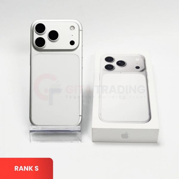 APPLE iPhone 17 Pro 5G Silver - Sim Free (eSIM Only) | Battery Health: 100% | ROM: 256GB | IMEI: 357633130242933 | RANK S