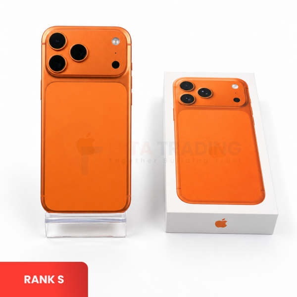 APPLE iPhone 17 Pro Max 5G Cosmic Orange - Sim Free (eSIM) | ROM: 256GB | Battery Health 100% | IMEI: 354017329153353 | RANK S