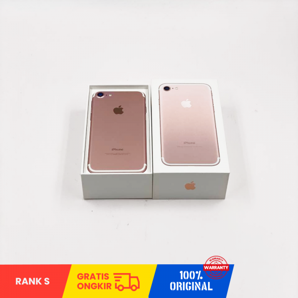 APPLE iPhone 7 (128GB/ Battery health 100%/ 359184074122879/ ROSE GOLD/ Sim Free) - RANK S