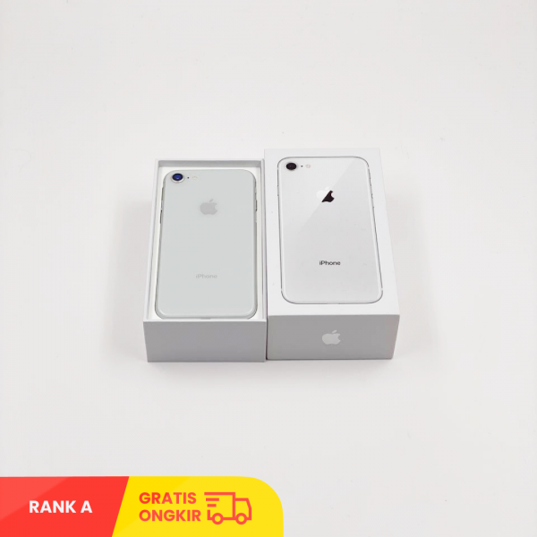 APPLE iPhone 8 (256GB/ Battery health 100%/ IMEI: 352996091743917/ Silver/ Sim Free) - Rank S