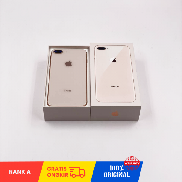 APPLE iPhone 8 Plus (256GB /Gold/ Battery Health 100%/ IMEI: 35673308284223/ Sim Free) - RANK A