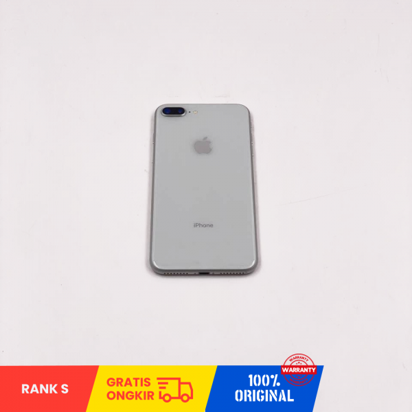 APPLE iPhone 8 Plus (64GB / SILVER/ Battery Health 100%/ IMEI: 356735086898591/ Sim Free) - RANK S
