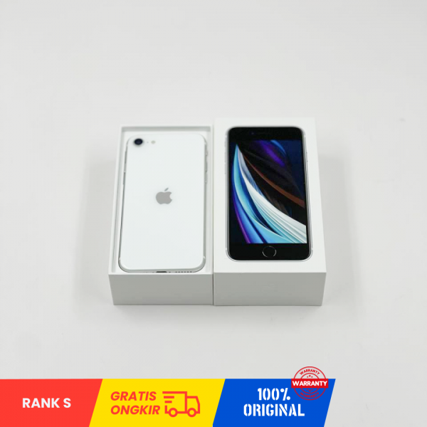 APPLE iPhone SE 2020 (128GB/ Battery Health 85%/ 356483105072373/ WHITE/ Sim Free) - Rank S