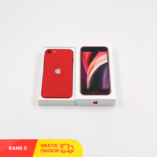 APPLE iPhone SE 2020 (64GB/ Battery Health 100%/ Red/ IMEI: 350252268243998/ Sim Free) - Rank S