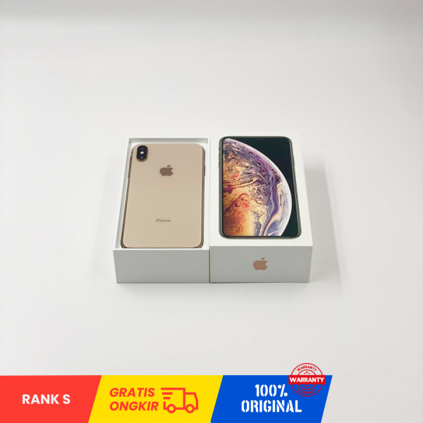 APPLE iPhone Xs Max (64GB/ Battery Health 79%/ FK1X9B8DKPHQ/ Gold/ Sim Free) - Rank S