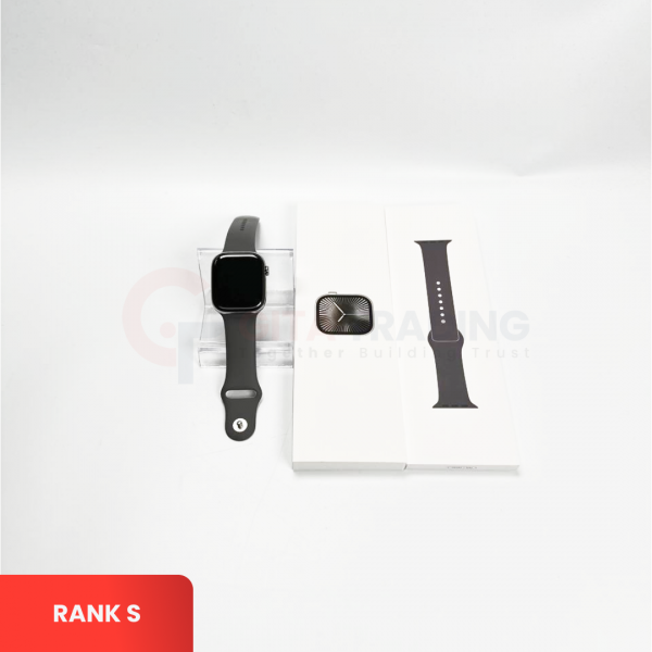 APPLE WATCH Series 10 46mm - GPS + Cellular | Natural Titanium Stone Gray Sport Band S/M | 352018714082597 | RANK S