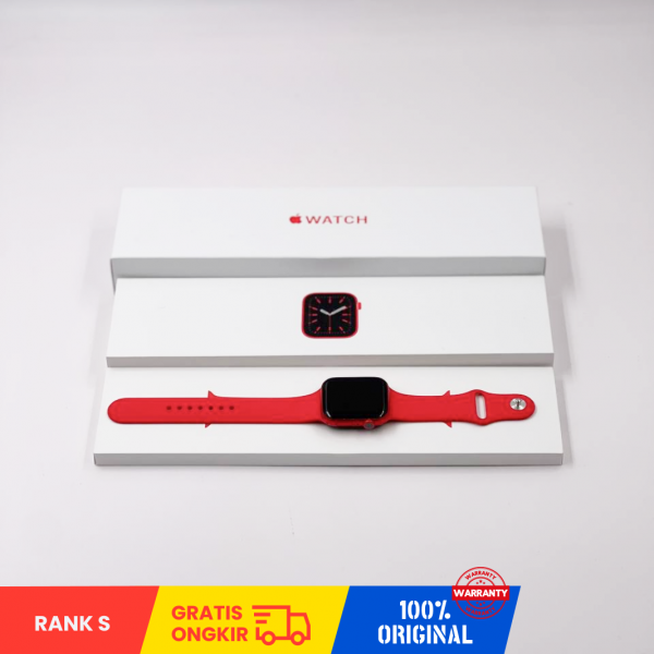 APPLE WATCH SERIES 6 44mm (GPS Only/ RED ALUMINIUM BAND/ With BOX) - Rank S