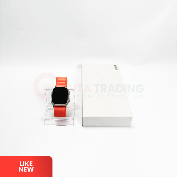 APPLE WATCH Ultra 49 mm - GPS + Cellular | Titanium Orange Alpine Loop | 352703670611378 | LIKE NEW