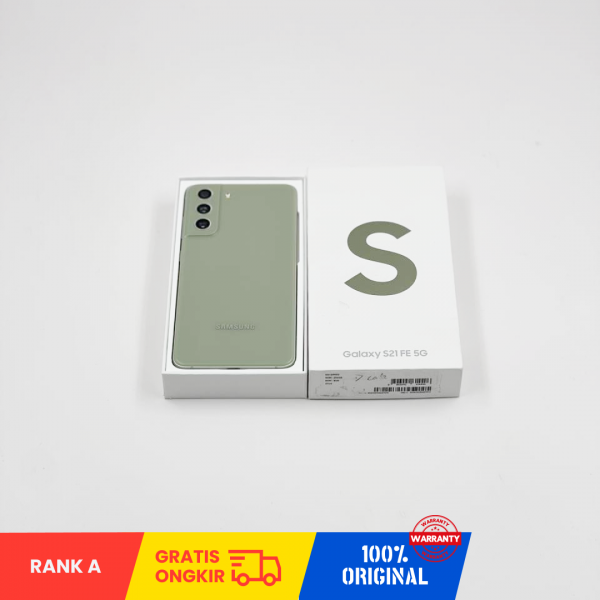 SAMSUNG Galaxy S21 FE 5G SM-G9900 (256GB/ 8GB/DUAL SIM/SILENT CAMERA/350145754637519/ Olive/ Sim Free) - Rank A