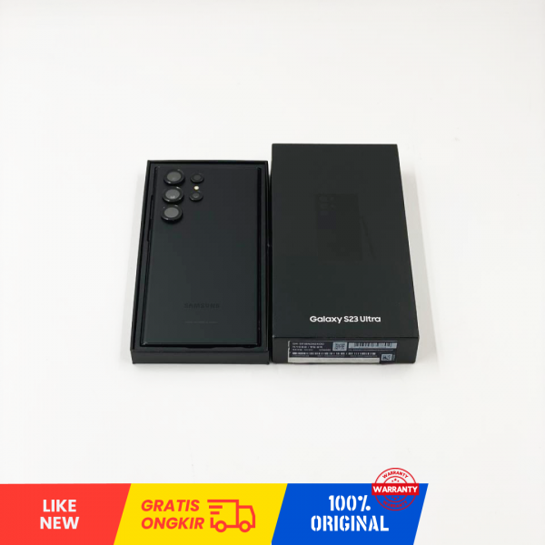 SAMSUNG Galaxy S23 Ultra 5G (256GB/ SINGLE SIM/ PHANTOM BLACK/ 358088350587039/ Sim Free) -  New 100% BNIB
