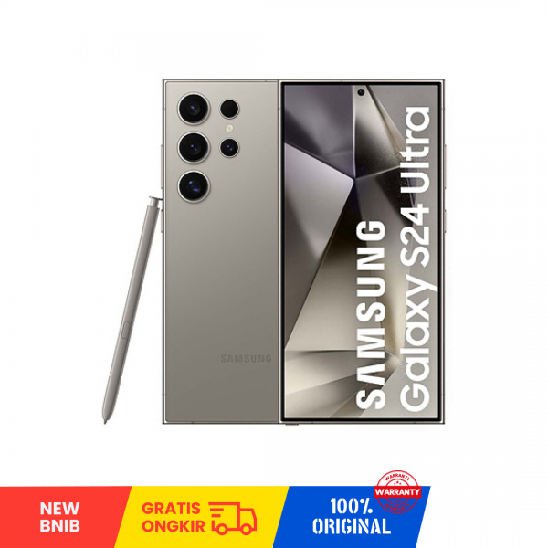 SAMSUNG Galaxy S24 Ultra 5G (512GB/ 12GB/ DUAL SIM/ SILENT CAMERA/ Titanium Gray/355862233360944/ Sim Free) - NEW BNIB