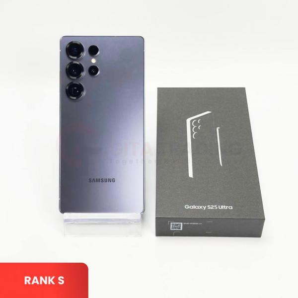 SAMSUNG Galaxy S25 Ultra 5G Titanium SilverBlue - Sim Free | ROM: 256GB | RAM: 12GB | Dual Sim Fisik & Silent Camera | IMEI: 351826511899950 | RANK S