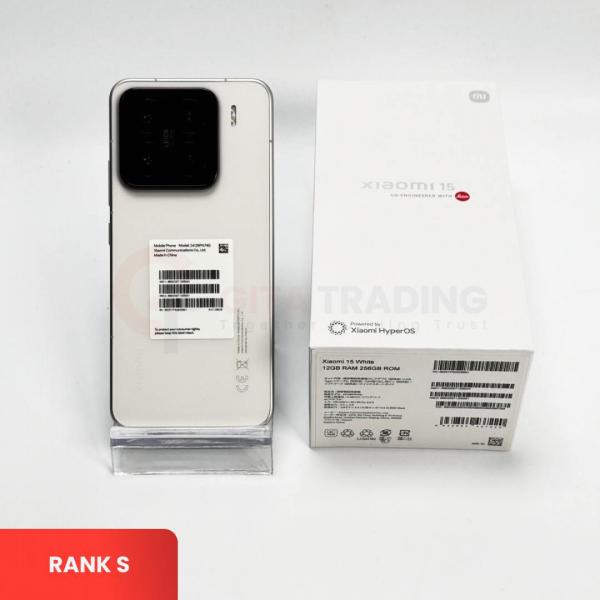 XIAOMI 15 White - Sim Free | ROM: 256GB | RAM: 12GB | Dual Sim Fisik | IMEI: 866320071305044 | RANK S