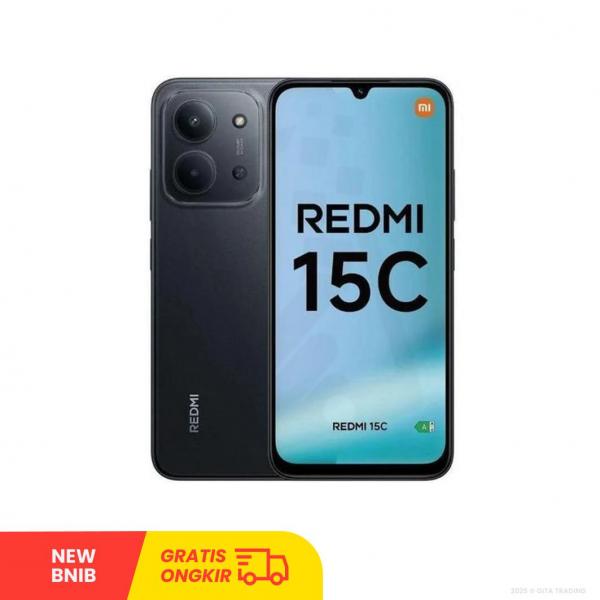 XIAOMI Redmi 15C Midnight Black -  Sim Free | ROM: 256GB | RAM: 8GB | Dual Sim & Silent Camera | BNIB